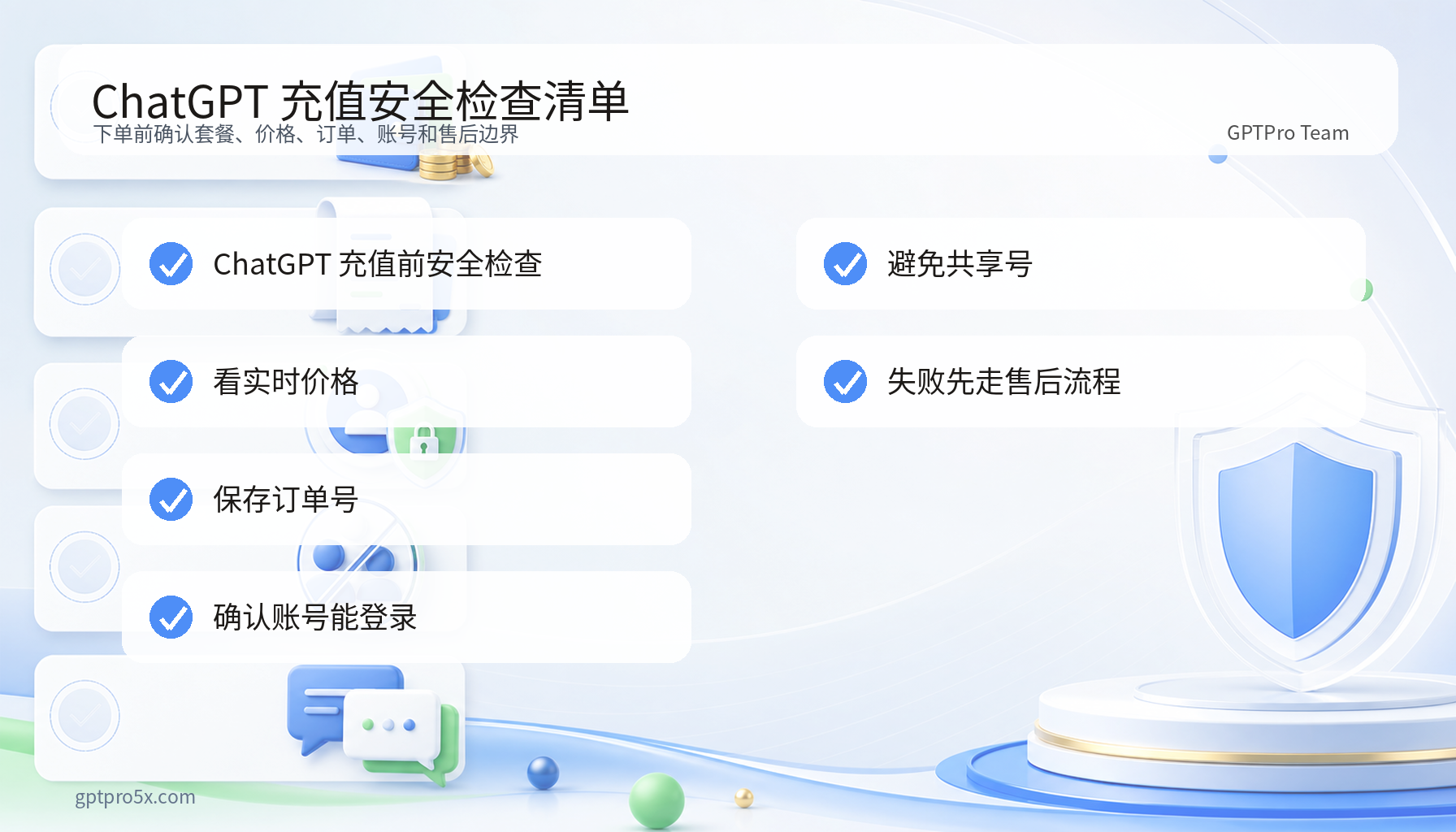 ChatGPT充值安全检查清单